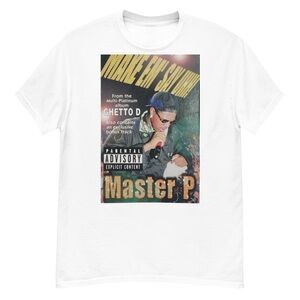 Master P White Graphic cotton T-Shirt